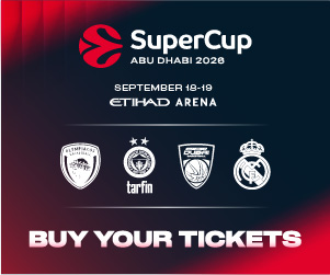 EuroLeague SuperCup Abu Dhabi 2026, 18-19 September, Etihad Arena - buy your tickets